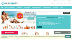 Desktop Screenshot of onlinepharmabox.be