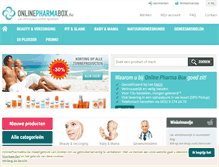 Tablet Screenshot of onlinepharmabox.be